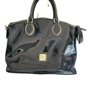 Dooney & Bourke Black Patent Leather Satchel